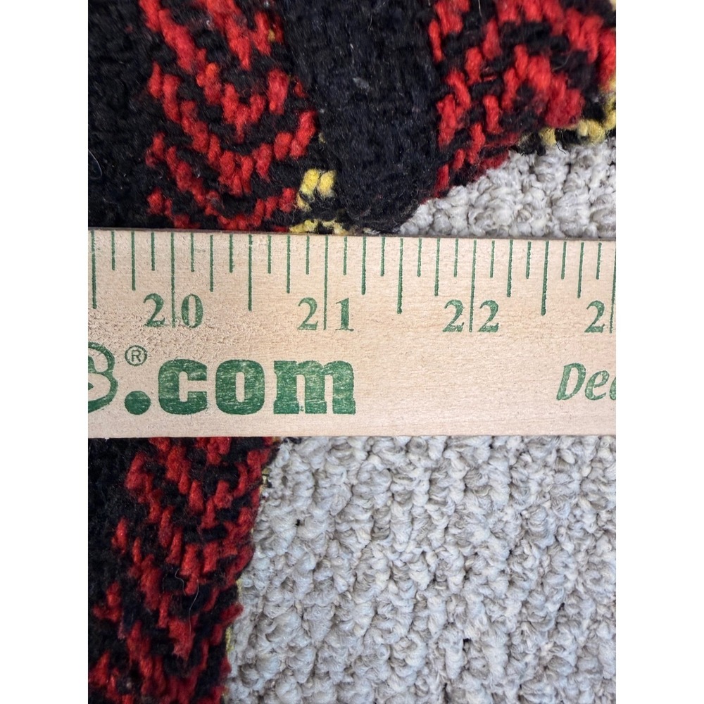 VTG Earth Ragz Baja Hoodie Pullover Large L Rasta Striped Mexican Baja Hoodie - Picture 5 of 10